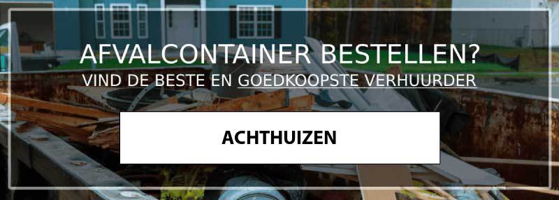 afvalcontainer achthuizen