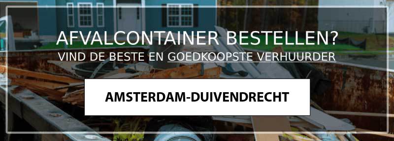 afvalcontainer amsterdam-duivendrecht