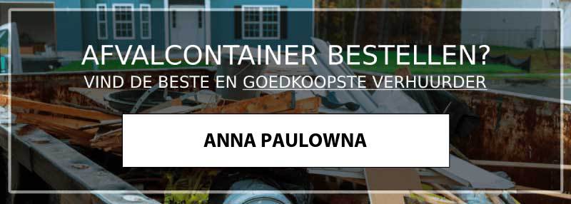 afvalcontainer anna-paulowna