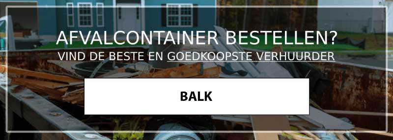 afvalcontainer balk