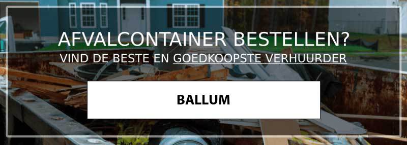 afvalcontainer ballum